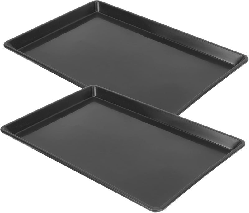 DOITOOL 2pcs Leakproof Dog Crate Tray Replacement Bird Cage Bottom Tray Easy to Clean for Small Dogs Parrots and Bunnies Stain - Image 1